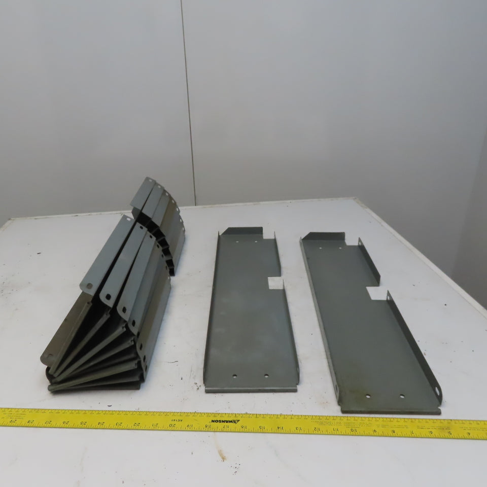 Industrial Metal Cabinet Shelf Dividers 23-1/4" Long  & 6" High Lot of 10