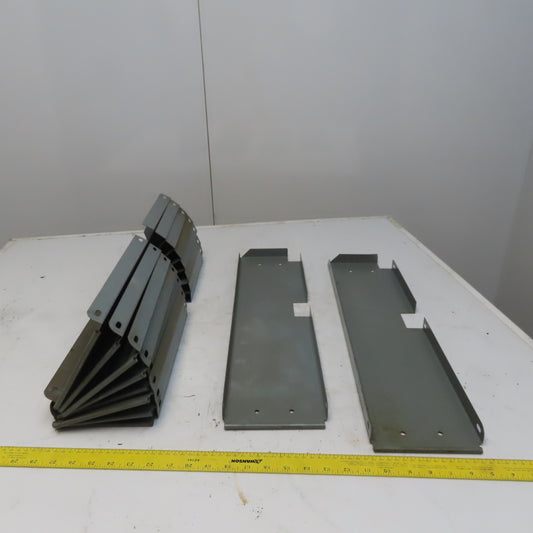 Industrial Metal Cabinet Shelf Dividers 23-1/4" Long  & 6" High Lot of 10