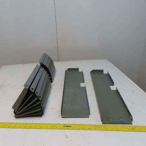 Industrial Metal Cabinet Shelf Dividers 23-1/4" Long  & 6" High Lot of 10
