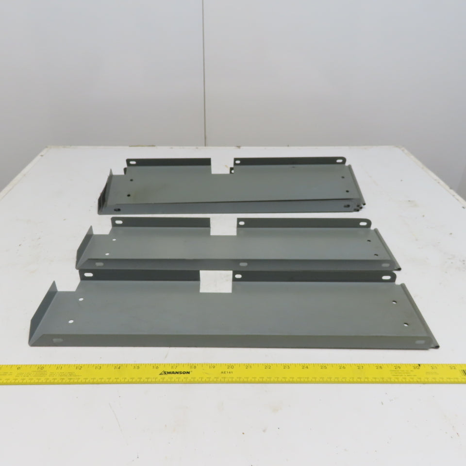 Industrial Metal Cabinet Shelf Dividers 23-1/4" Long  & 6" High Lot of 5