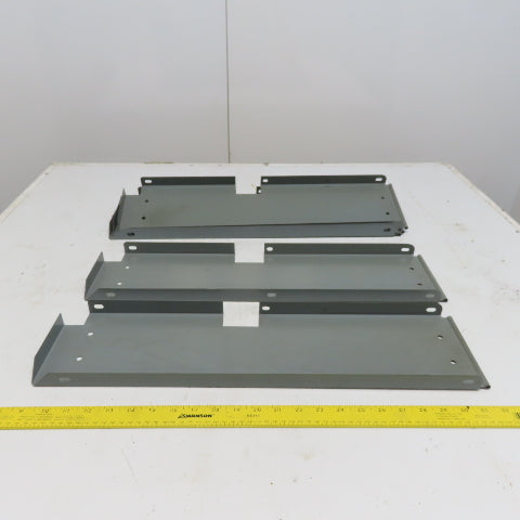 Industrial Metal Cabinet Shelf Dividers 23-1/4" Long  & 6" High Lot of 5