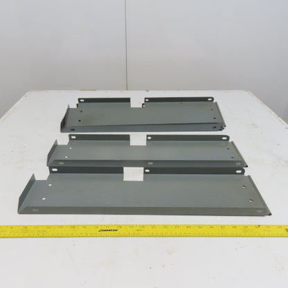 Industrial Metal Cabinet Shelf Dividers 23-1/4" Long  & 6" High Lot of 5