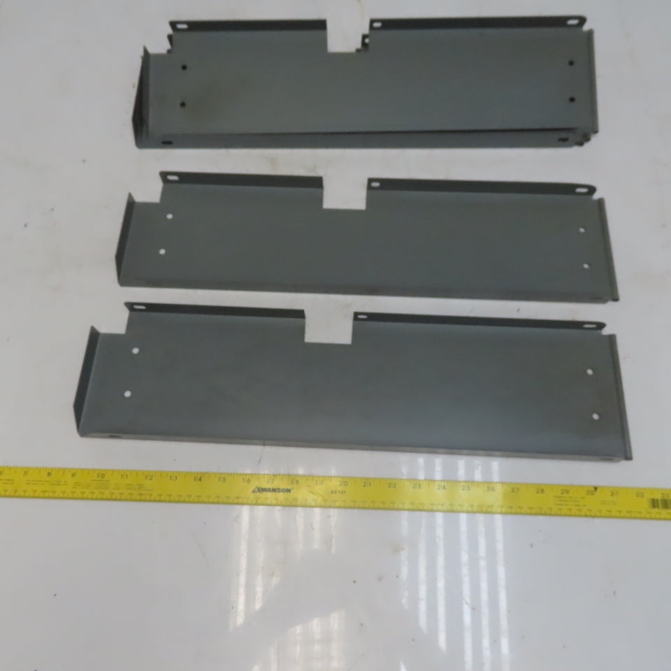Industrial Metal Cabinet Shelf Dividers 23-1/4" Long  & 6" High Lot of 5