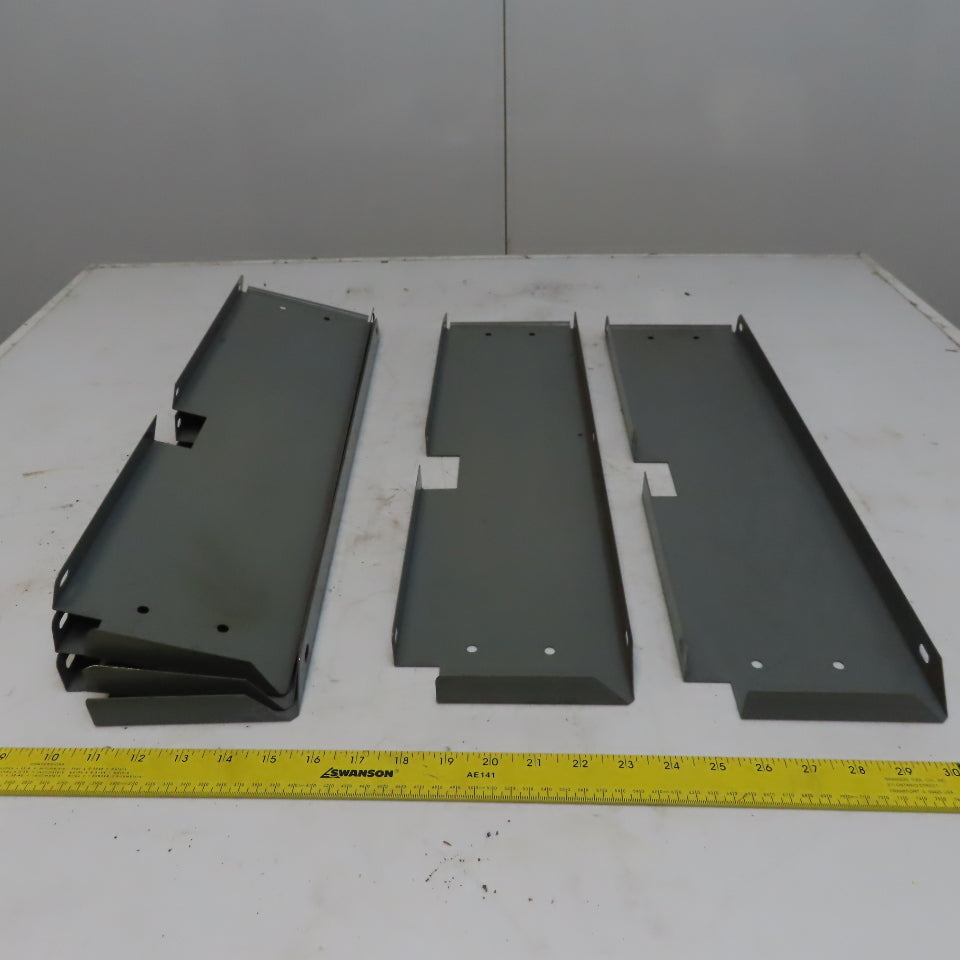 Industrial Metal Cabinet Shelf Dividers 23-1/4" Long  & 6" High Lot of 5