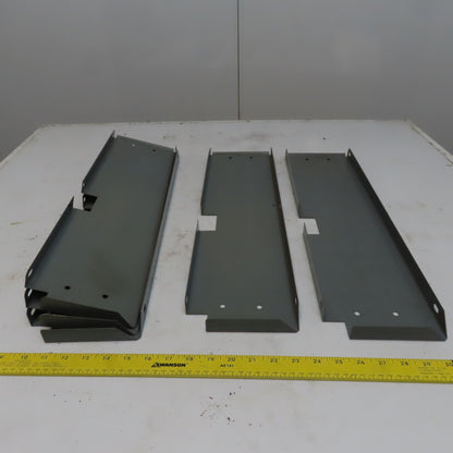 Industrial Metal Cabinet Shelf Dividers 23-1/4" Long  & 6" High Lot of 5