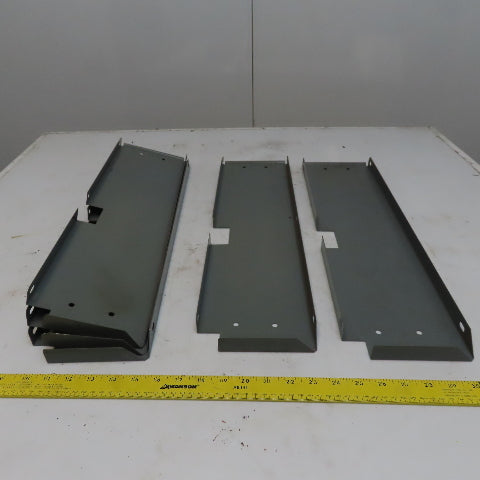 Industrial Metal Cabinet Shelf Dividers 23-1/4" Long  & 6" High Lot of 5