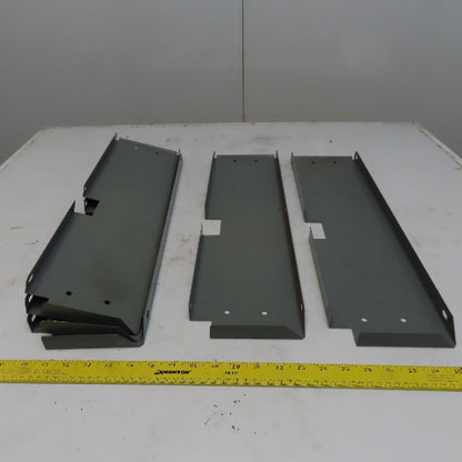 Industrial Metal Cabinet Shelf Dividers 23-1/4" Long  & 6" High Lot of 5