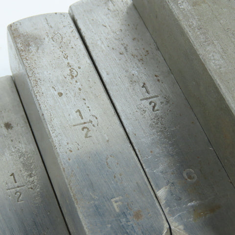 Misc. 1/2" Steel Letter Stamp Lot of 15