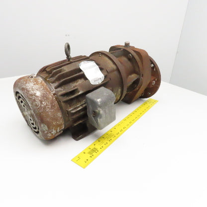 US Motors CBN2301BSB5U184T 2:1 Ratio 885RPM Output Inline Gearmotor 5Hp 230/460V