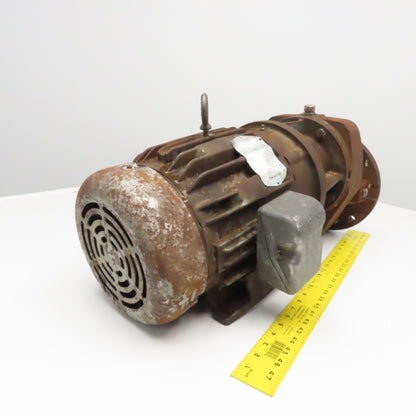 US Motors CBN2301BSB5U184T 2:1 Ratio 885RPM Output Inline Gearmotor 5Hp 230/460V