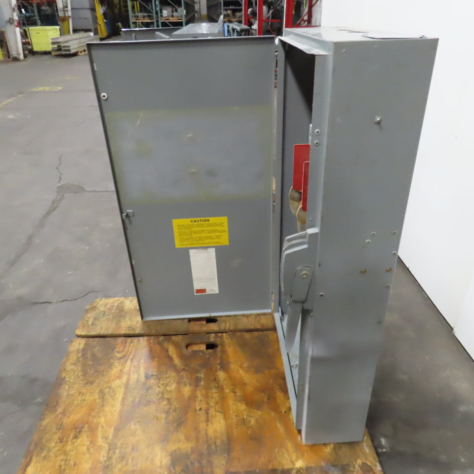 Square D HU365 400A Safety Disconnect Switch 600V AC Single Throw Non-Fusible