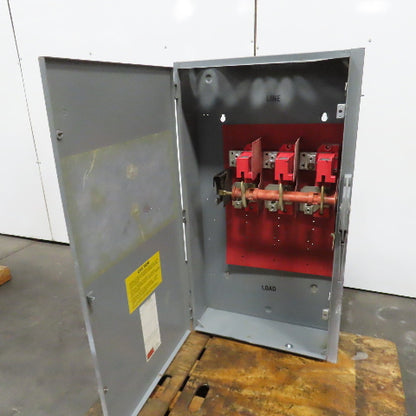 Square D HU365 400A Safety Disconnect Switch 600V AC Single Throw Non-Fusible