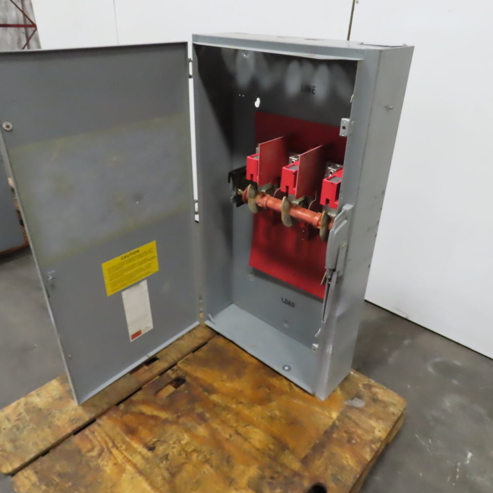 Square D HU365 400A Safety Disconnect Switch 600V AC Single Throw Non-Fusible
