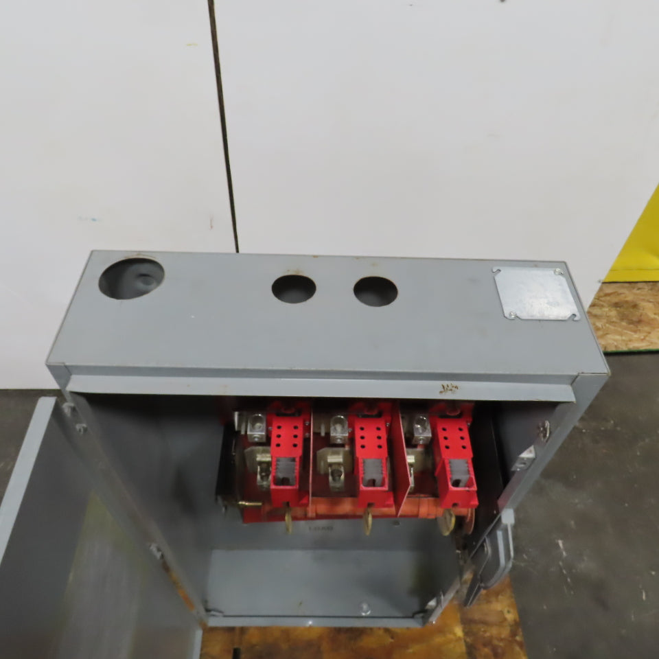 Square D HU365 400A Safety Disconnect Switch 600V AC Single Throw Non-Fusible