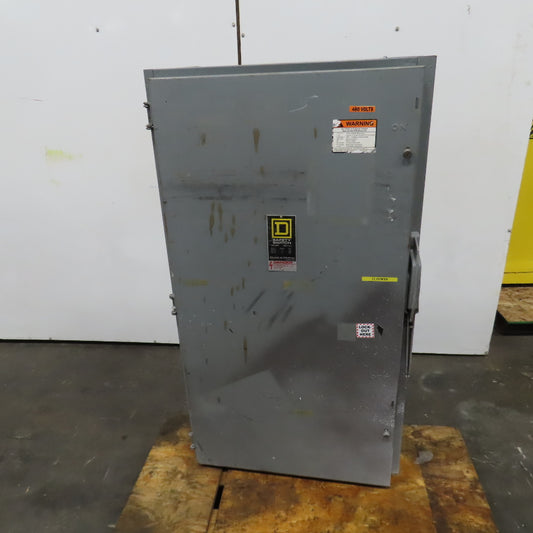Square D HU365 400A Safety Disconnect Switch 600V AC Single Throw Non-Fusible
