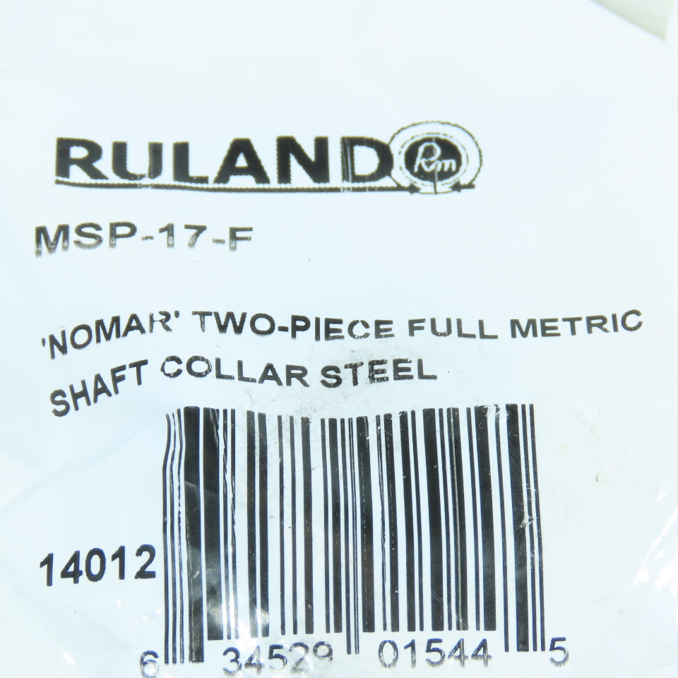Ruland MSP-17-F 17mm Two Piece Shaft Collar Lot of 4