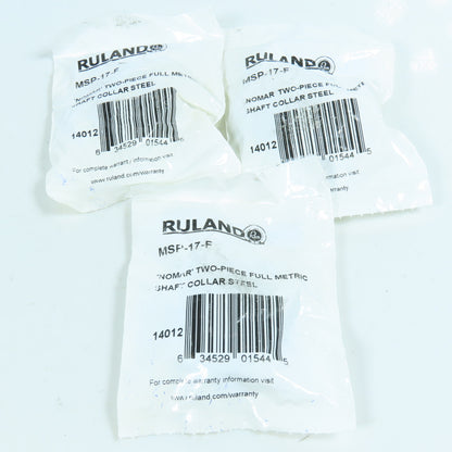 Ruland MSP-17-F 17mm Two Piece Shaft Collar Lot of 3