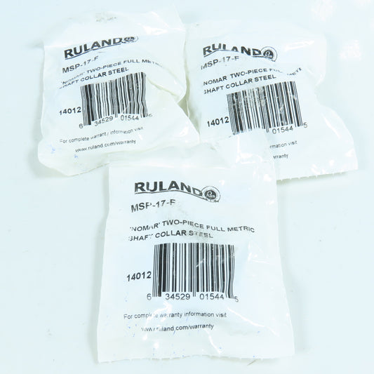 Ruland MSP-17-F 17mm Two Piece Shaft Collar Lot of 3