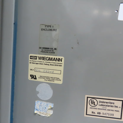 Wedgmen Wall Mount Steel Electrical Enclosure Box 24"x24"x8" W/Backplate