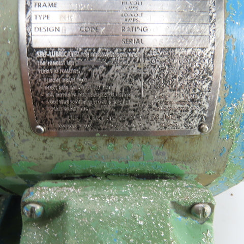 Uniclose 1-1/2HP Sampson MN-10 Double Miter Saw Motor 220/440V 3PH 1820 Frame