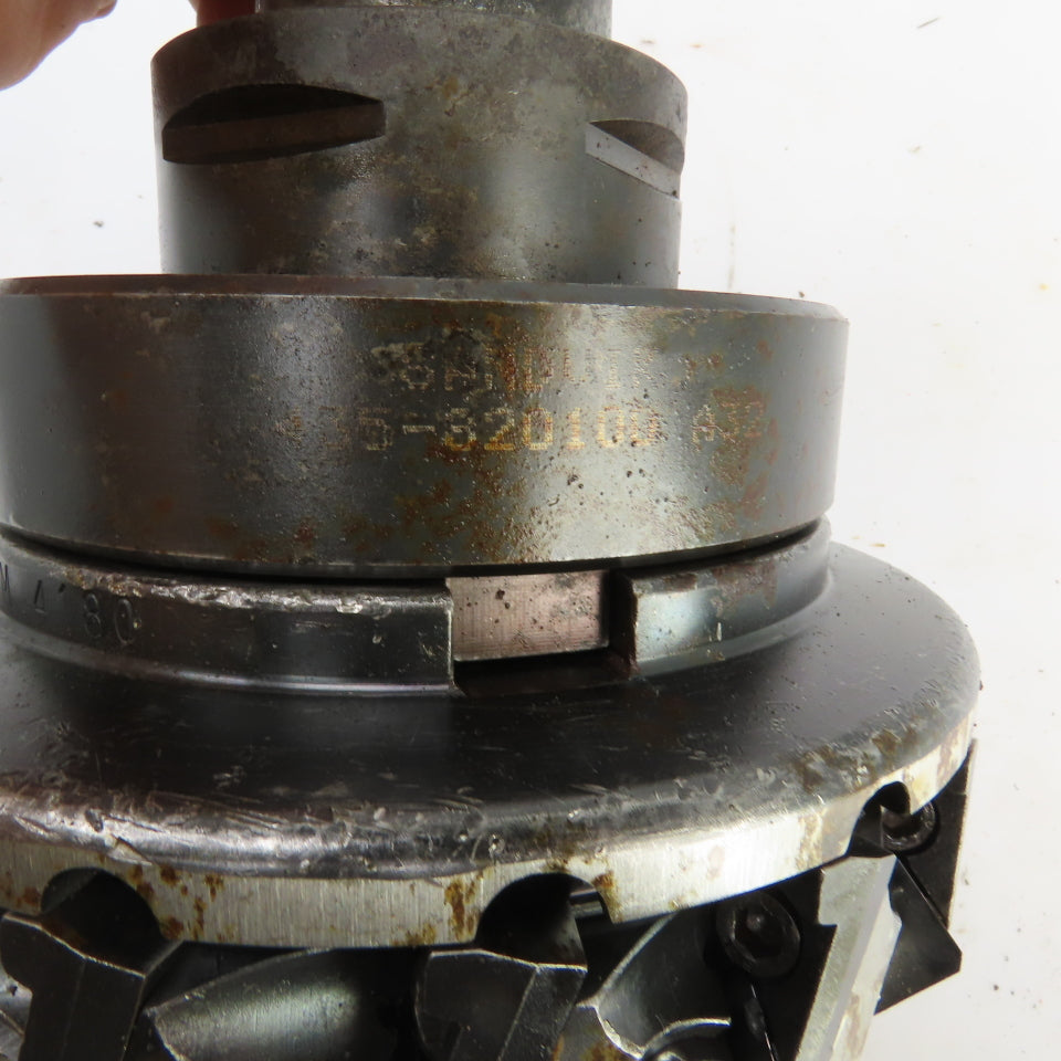 Sandvik 435-820100 Holder W/Carboloy L220 6.00" Indexable Face Mill 4180RPM