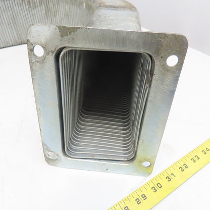 3" x 5" x 71" Flexible Steel Feed Thru Wire Cable Carrier Energy Chain W/Anchors