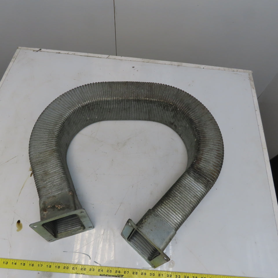 3" x 5" x 71" Flexible Steel Feed Thru Wire Cable Carrier Energy Chain W/Anchors