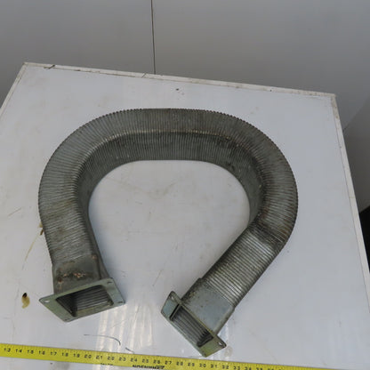 3" x 5" x 71" Flexible Steel Feed Thru Wire Cable Carrier Energy Chain W/Anchors