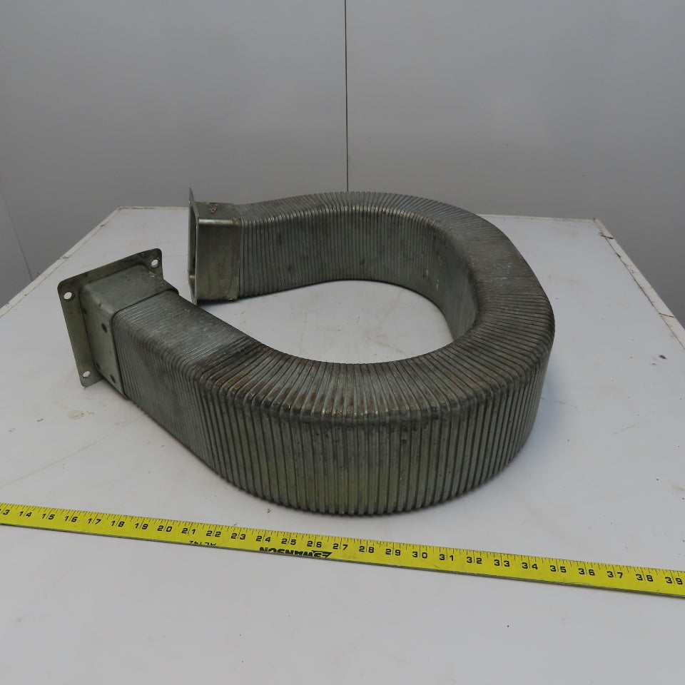 3" x 5" x 71" Flexible Steel Feed Thru Wire Cable Carrier Energy Chain W/Anchors