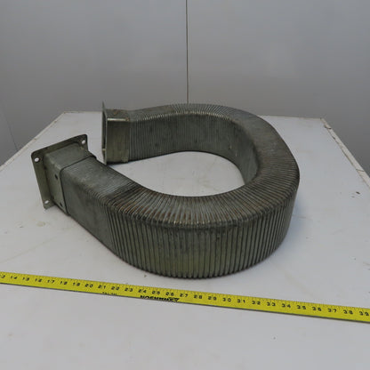 3" x 5" x 71" Flexible Steel Feed Thru Wire Cable Carrier Energy Chain W/Anchors