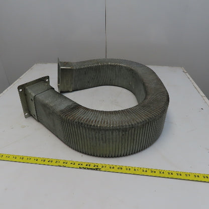 3" x 5" x 71" Flexible Steel Feed Thru Wire Cable Carrier Energy Chain W/Anchors