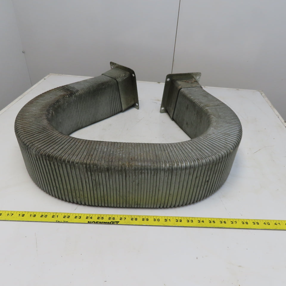3" x 5" x 71" Flexible Steel Feed Thru Wire Cable Carrier Energy Chain W/Anchors