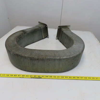 3" x 5" x 71" Flexible Steel Feed Thru Wire Cable Carrier Energy Chain W/Anchors