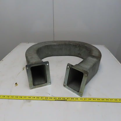 3" x 5" x 71" Flexible Steel Feed Thru Wire Cable Carrier Energy Chain W/Anchors