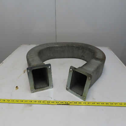 3" x 5" x 71" Flexible Steel Feed Thru Wire Cable Carrier Energy Chain W/Anchors