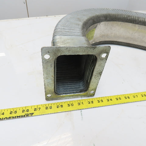3" x 4" x 48" Flexible Steel Feed Thru Wire Cable Carrier Energy Chain W/Anchors
