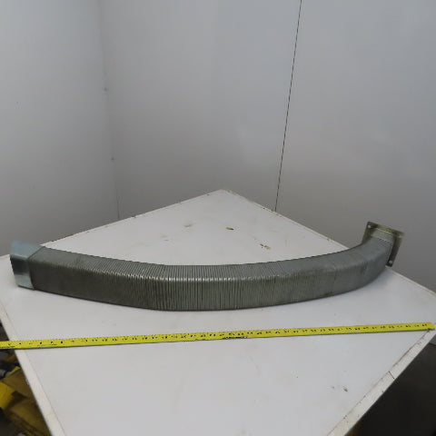 3" x 4" x 48" Flexible Steel Feed Thru Wire Cable Carrier Energy Chain W/Anchors