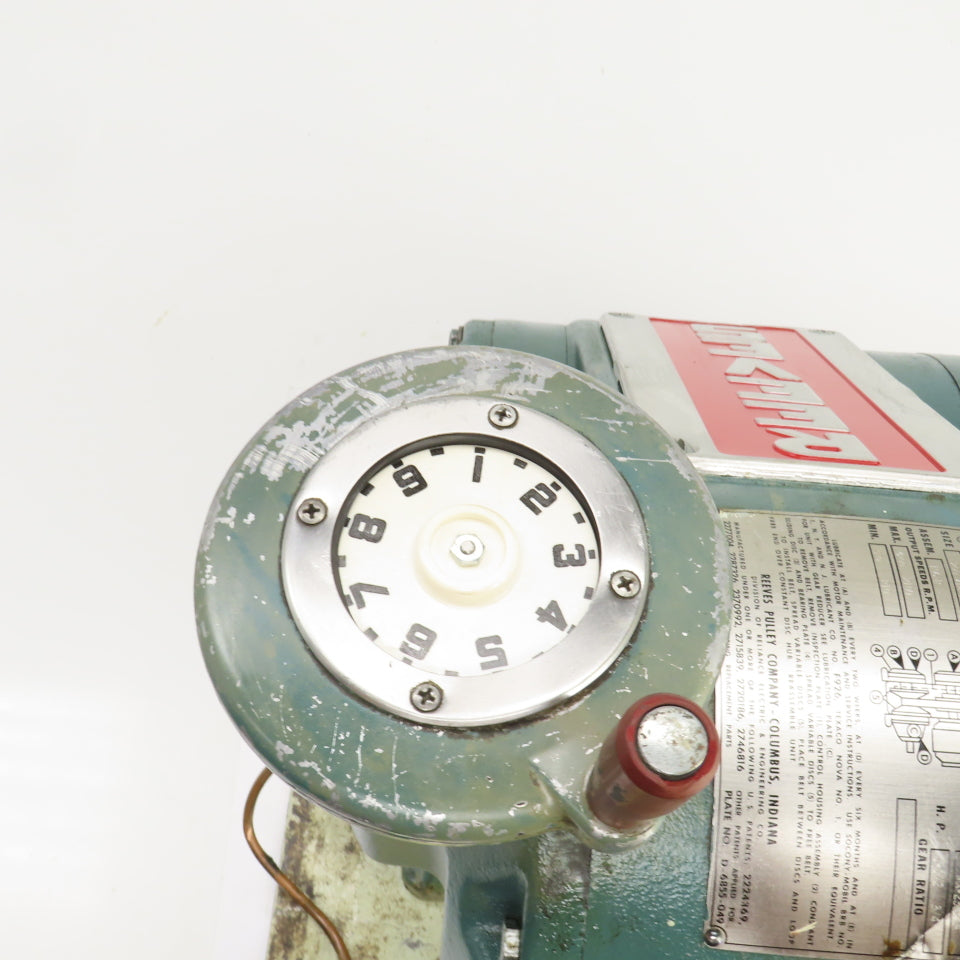 Reeves Size 200-V1M-18/9 1-1/2-3/4HP MotoDrive Variable Speed Drive 3PH 1735RPM