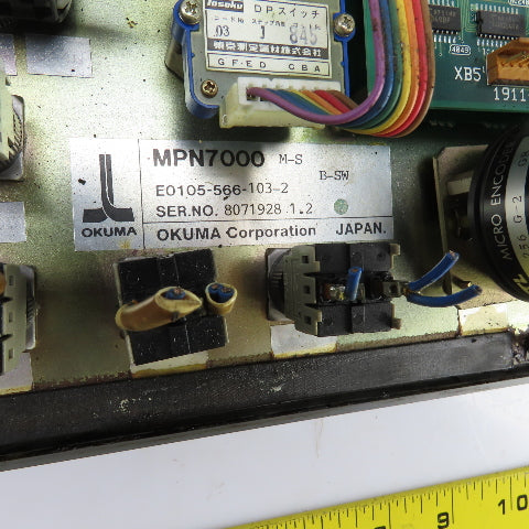 Okuma MX-45VAE E0105-566-103-2 Vertical Machining Center Operator Control Panel