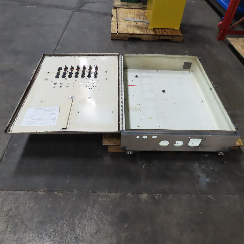 48" x 36" x 8" Wall Mount Electrical Enclosure W/Backplate & 21 Indicators