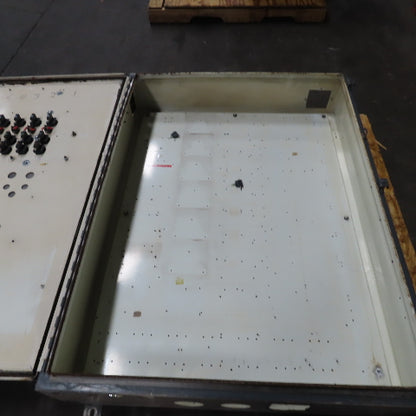 48" x 36" x 8" Wall Mount Electrical Enclosure W/Backplate & 21 Indicators