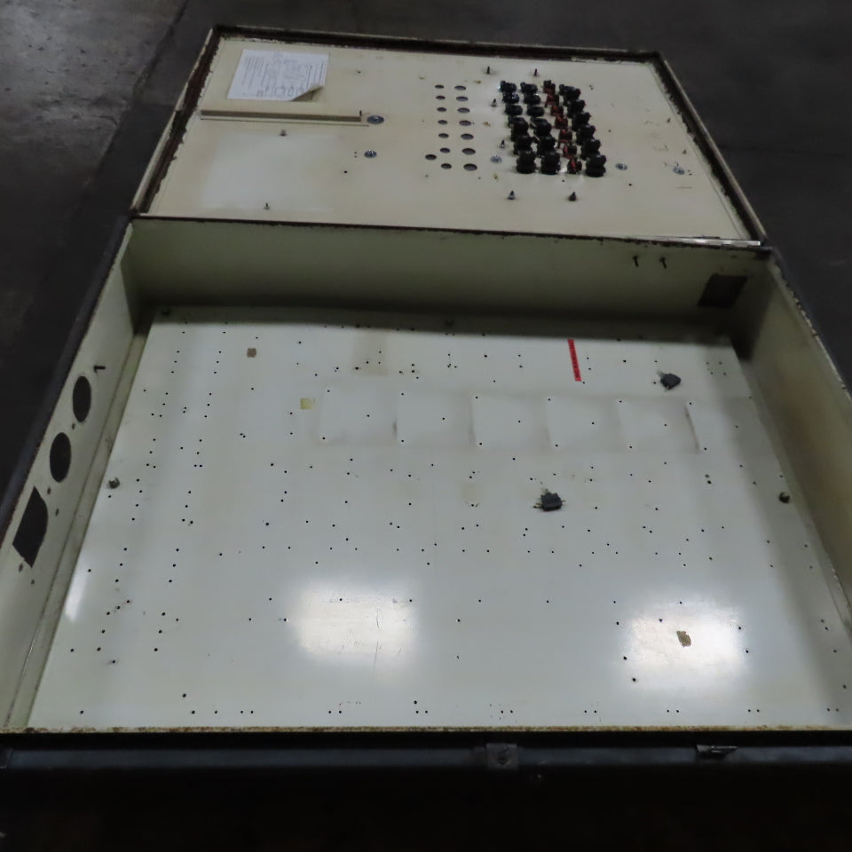 48" x 36" x 8" Wall Mount Electrical Enclosure W/Backplate & 21 Indicators