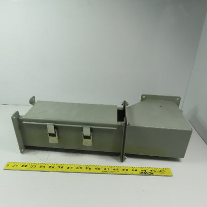 Hoffman F44WE90 4"x4" 90° Elbow Wire Way W/F44L12 4"x4"x12" Straight Section