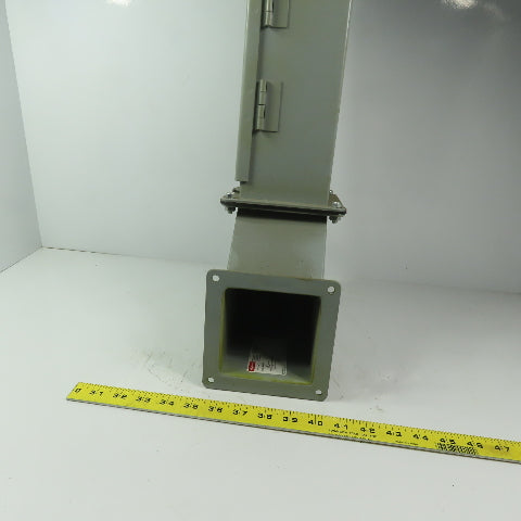 Hoffman F44WE90 4"x4" 90° Elbow Wire Way W/F44L12 4"x4"x12" Straight Section