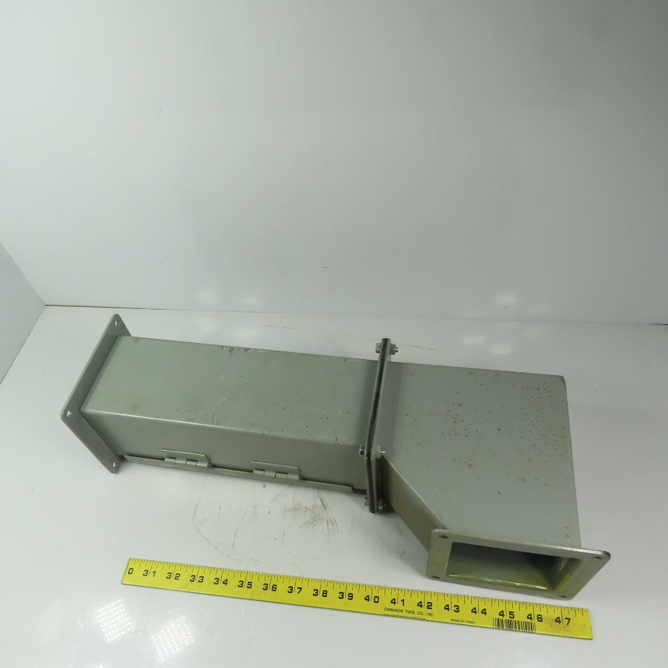 Hoffman F44WE90 4"x4" 90° Elbow Wire Way W/F44L12 4"x4"x12" Straight Section