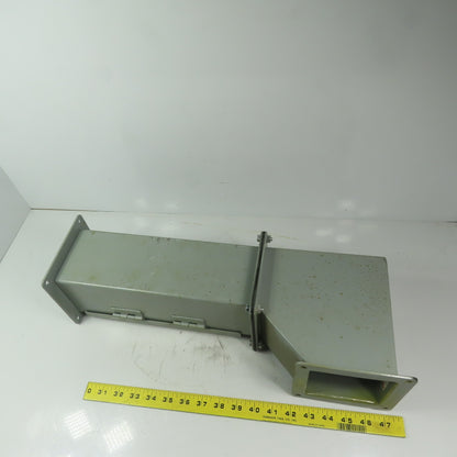 Hoffman F44WE90 4"x4" 90° Elbow Wire Way W/F44L12 4"x4"x12" Straight Section