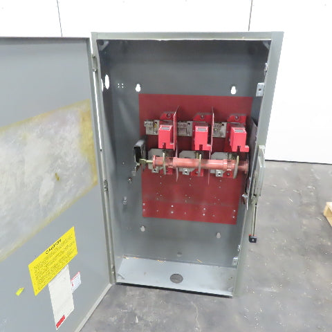 Square D HU365 400A 600V  Heavy Duty Non Fusible Safety Switch Disconnect
