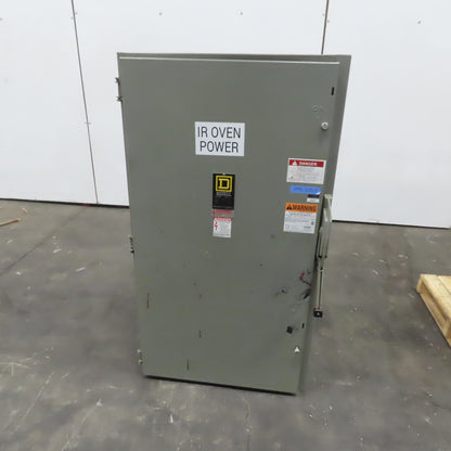 Square D HU365 400A 600V  Heavy Duty Non Fusible Safety Switch Disconnect
