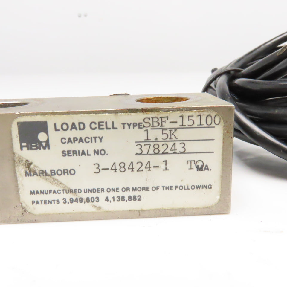 HBM SBF-15100 1.5K 1,500Lbs Load Cell