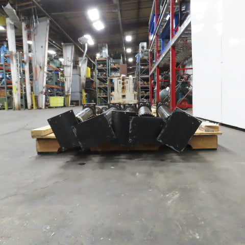 Block Mount Chain Driven Power Conveyor Roller 4-3/4" Diameter x 40" L Lot Of 5